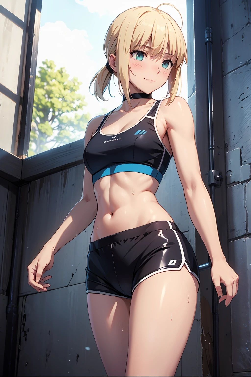 サンプル画像2:セ〇バー  スポブラで運動（80枚）(ひぐまアート) [d_489331]