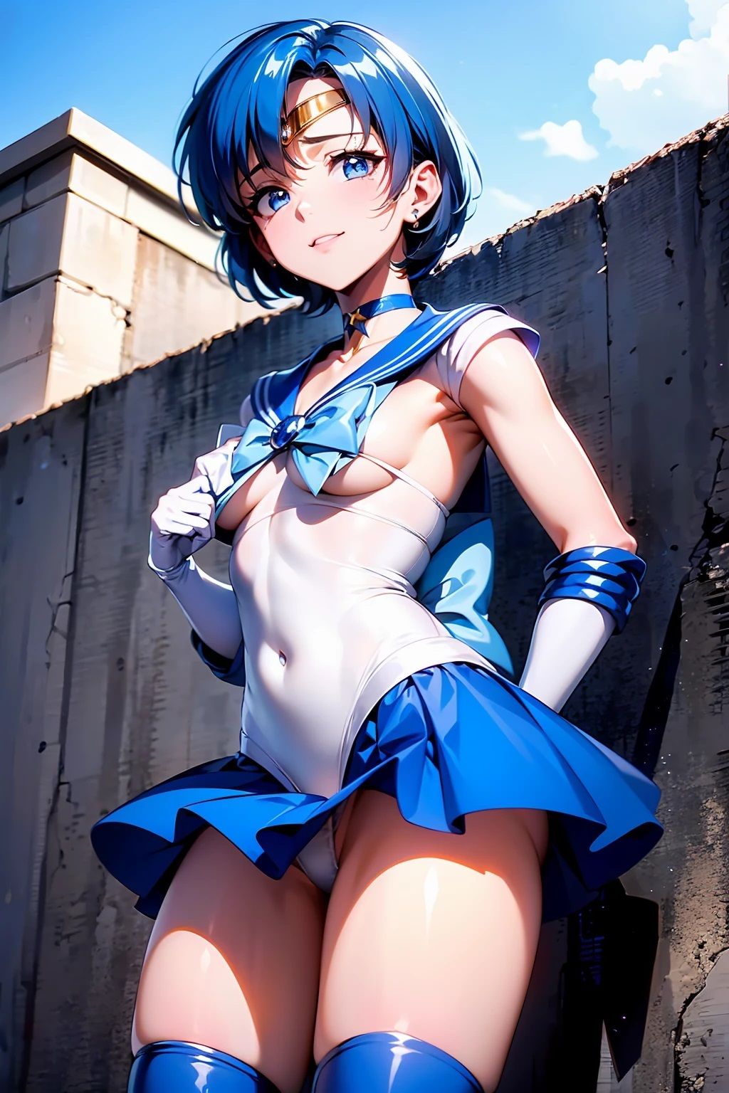 サンプル画像2:セーラーマー〇ュリー(きたあかりアート) [d_489334]