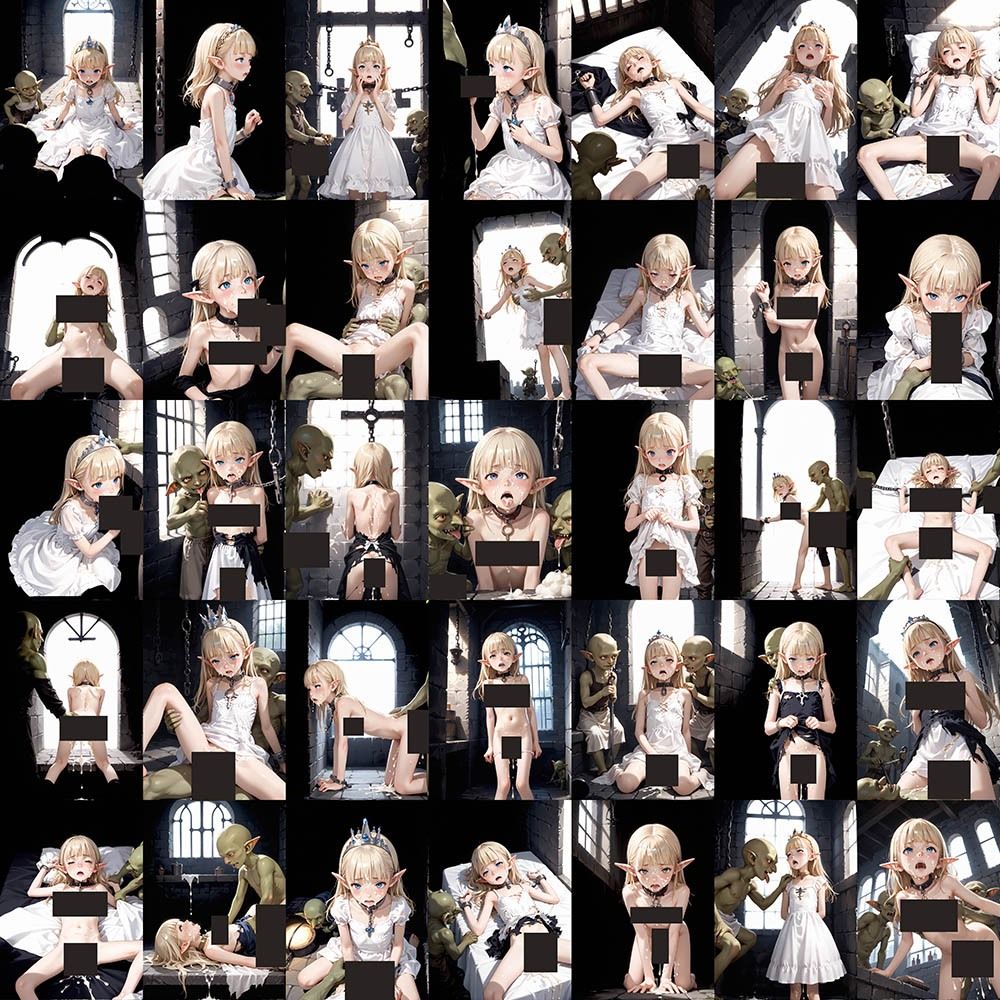 姫ゴブ -魔族に捕らわれたエルフ姫の末路-