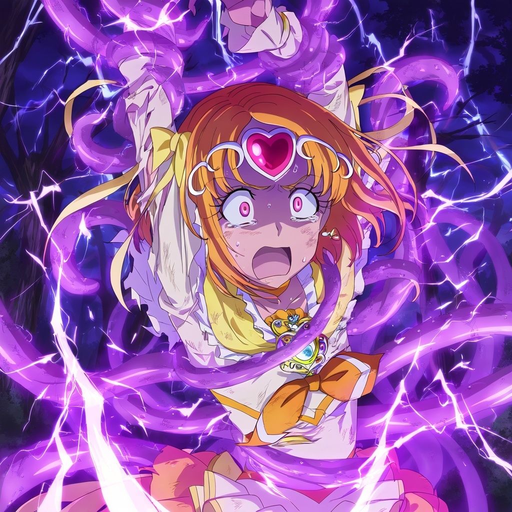 サンプル画像1:キュアミューズ/調辺アコの触手責め・電気責め(暁月) [d_489443]