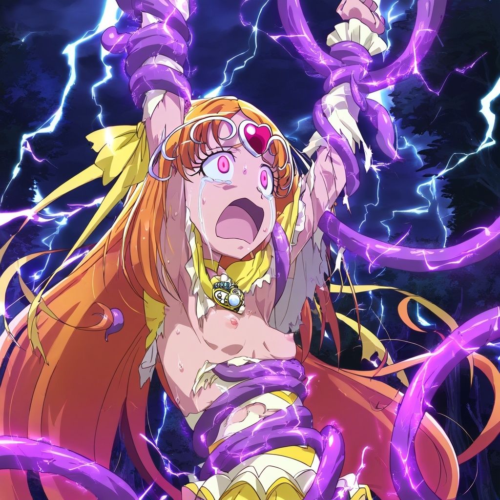 サンプル画像3:キュアミューズ/調辺アコの触手責め・電気責め(暁月) [d_489443]