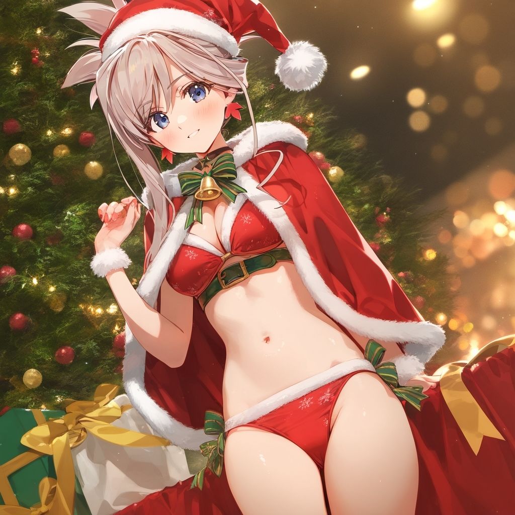 サンプル画像1:FG◯ 武蔵ちゃん高解像度サンタコスイラスト集(ぱーぷるびーとすたじお) [d_489525]