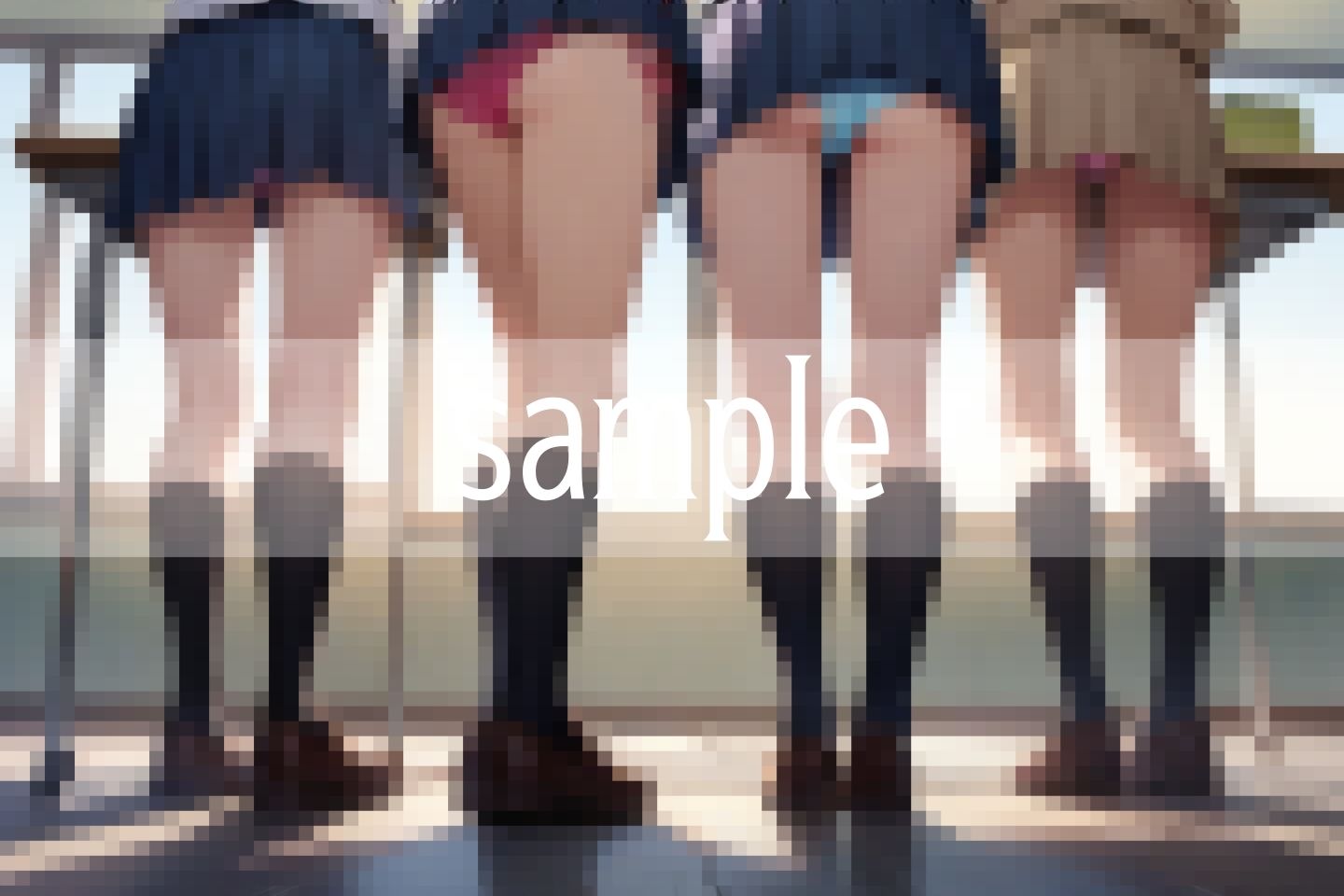 サンプル画像3:床になりたい…なぜかって？パンツが見たいから(びんびんtime) [d_489629]