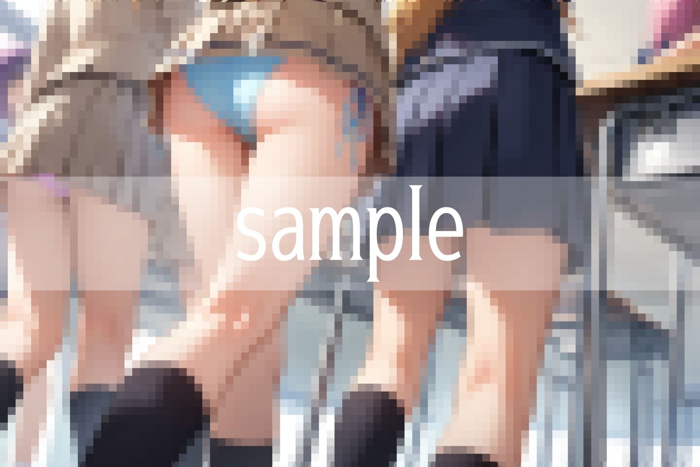 サンプル画像4:床になりたい…なぜかって？パンツが見たいから(びんびんtime) [d_489629]