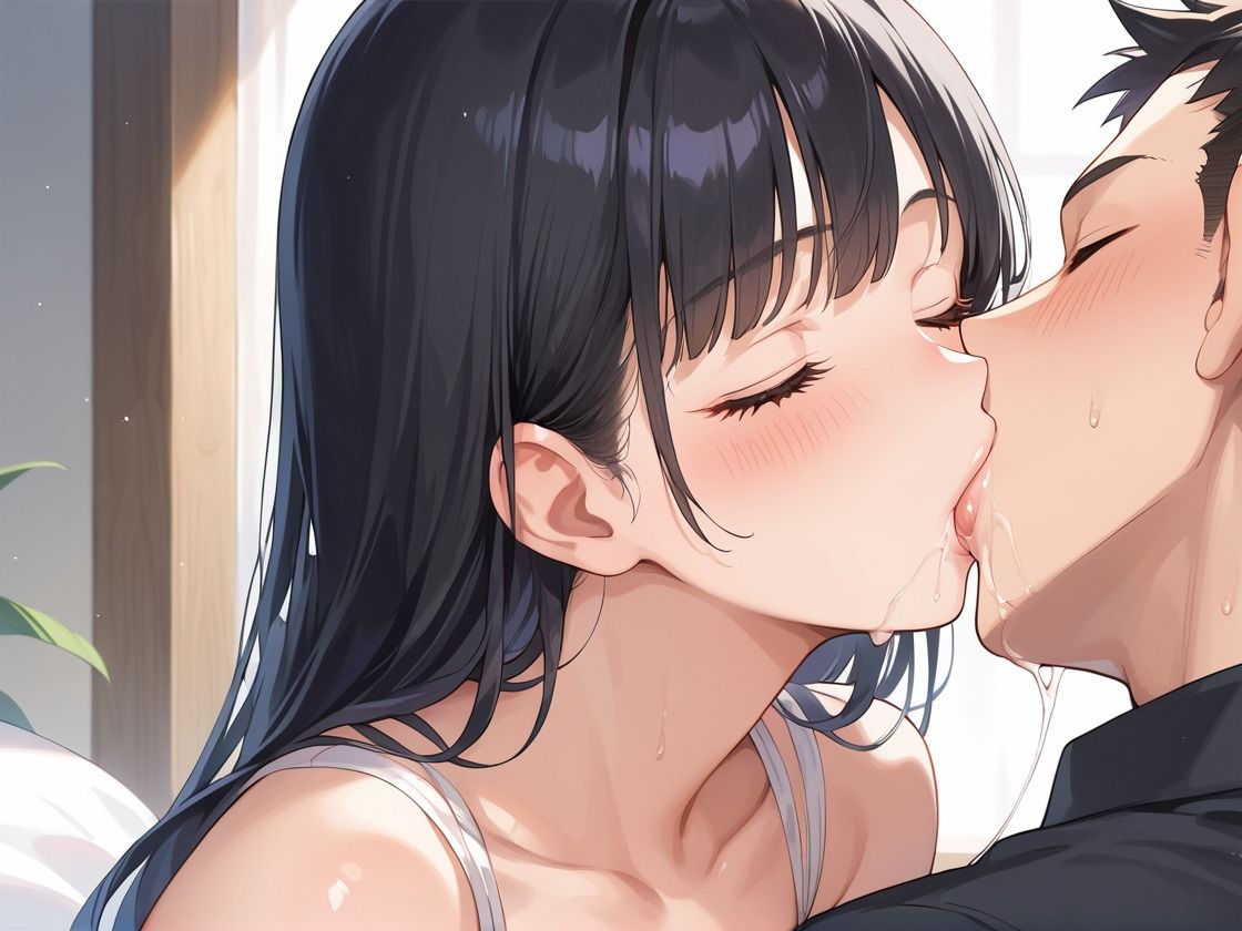 サンプル画像2:ガリ勉の彼女は勉強中ならSEXしてくれる(揉みプレス) [d_489635]