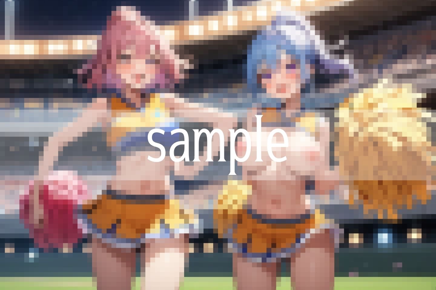 サンプル画像1:応援…勇気あれば…おっぱいも出せるよ！(ぬっきたいむ) [d_489641]