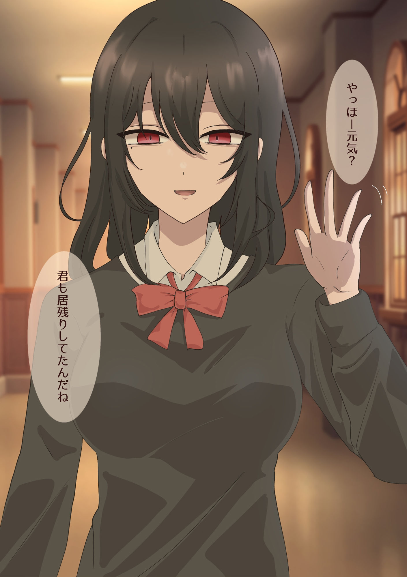 サンプル画像1:振られた僕は先輩に慰められる(4LDK庭付き) [d_489657]