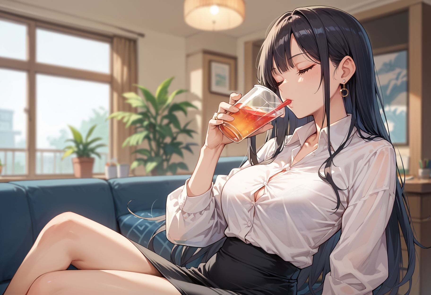 サンプル画像1:巨乳新妻はご近所さんの肉便器(密愛ハニー) [d_489681]