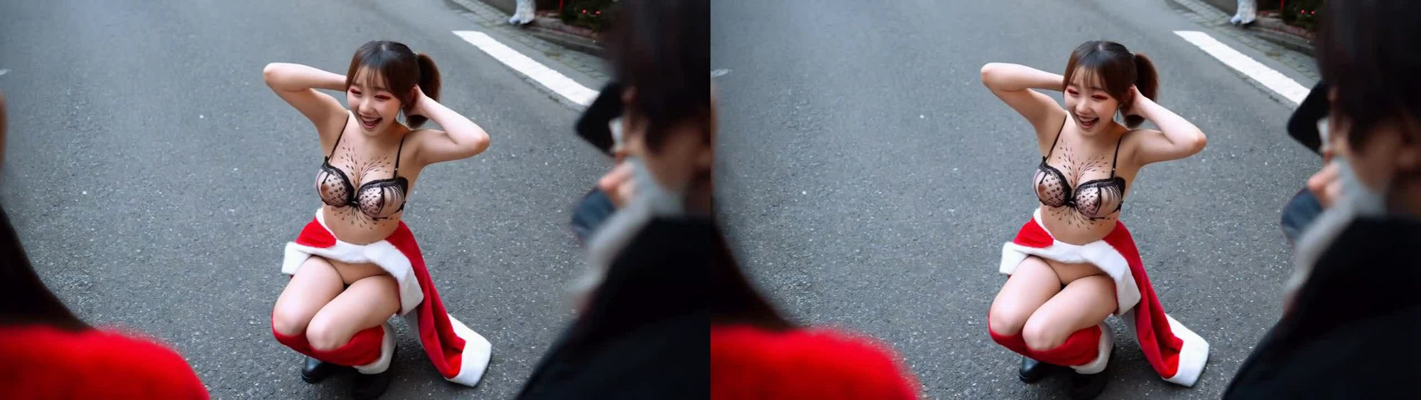 サンプル画像4:厳選！！【自然な視力回復法！ 】3D x VR AI エロ動画 〜街角の誘惑サンタガール 甘い声で誘われて〜(ゆるふわ☆乙女の楽園) [d_489710]