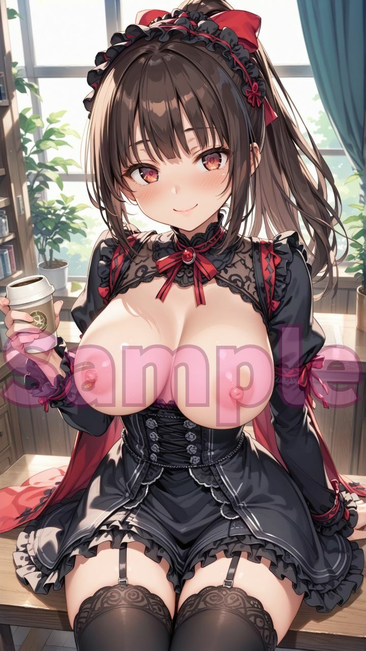 サンプル画像5:私のかわいい姿撮ってください カメコのオレ、何故か美少女におっぱいの撮影をおねだりされる。メイドゴスロリ編(楽園への誘い) [d_489995]