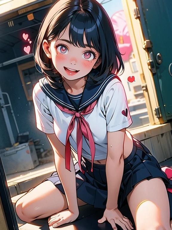 サンプル画像4:AI春画  セーラー服美少女(牛さんブックマーク) [d_490010]