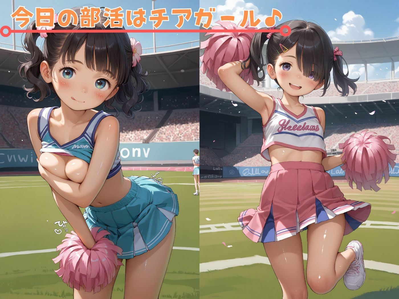 サンプル画像1:子〇たちの初めてのチアガール♪(ロリロリ天国♪) [d_490023]