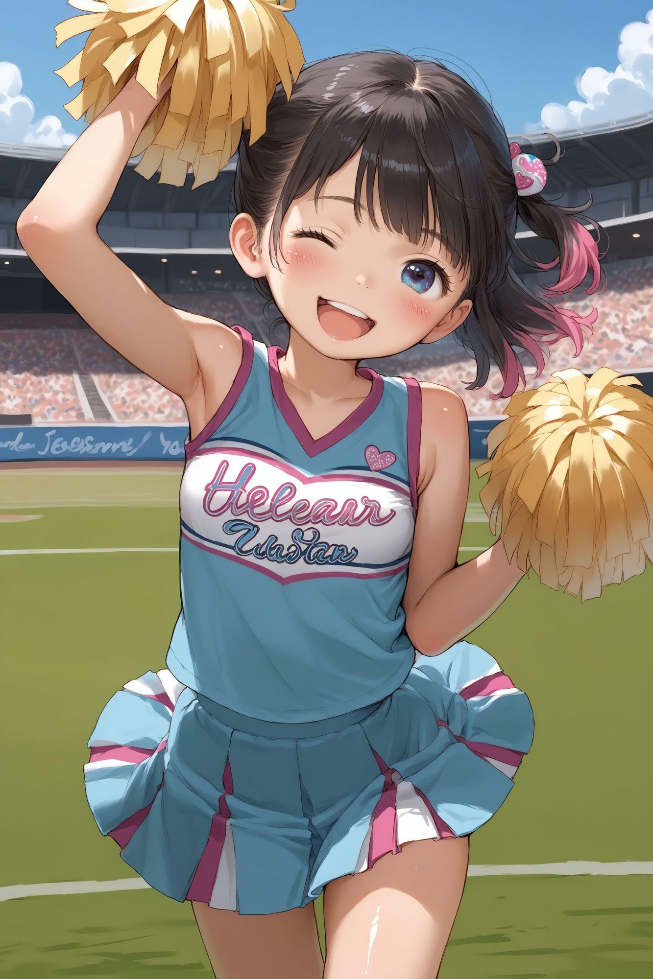 サンプル画像4:子〇たちの初めてのチアガール♪(ロリロリ天国♪) [d_490023]