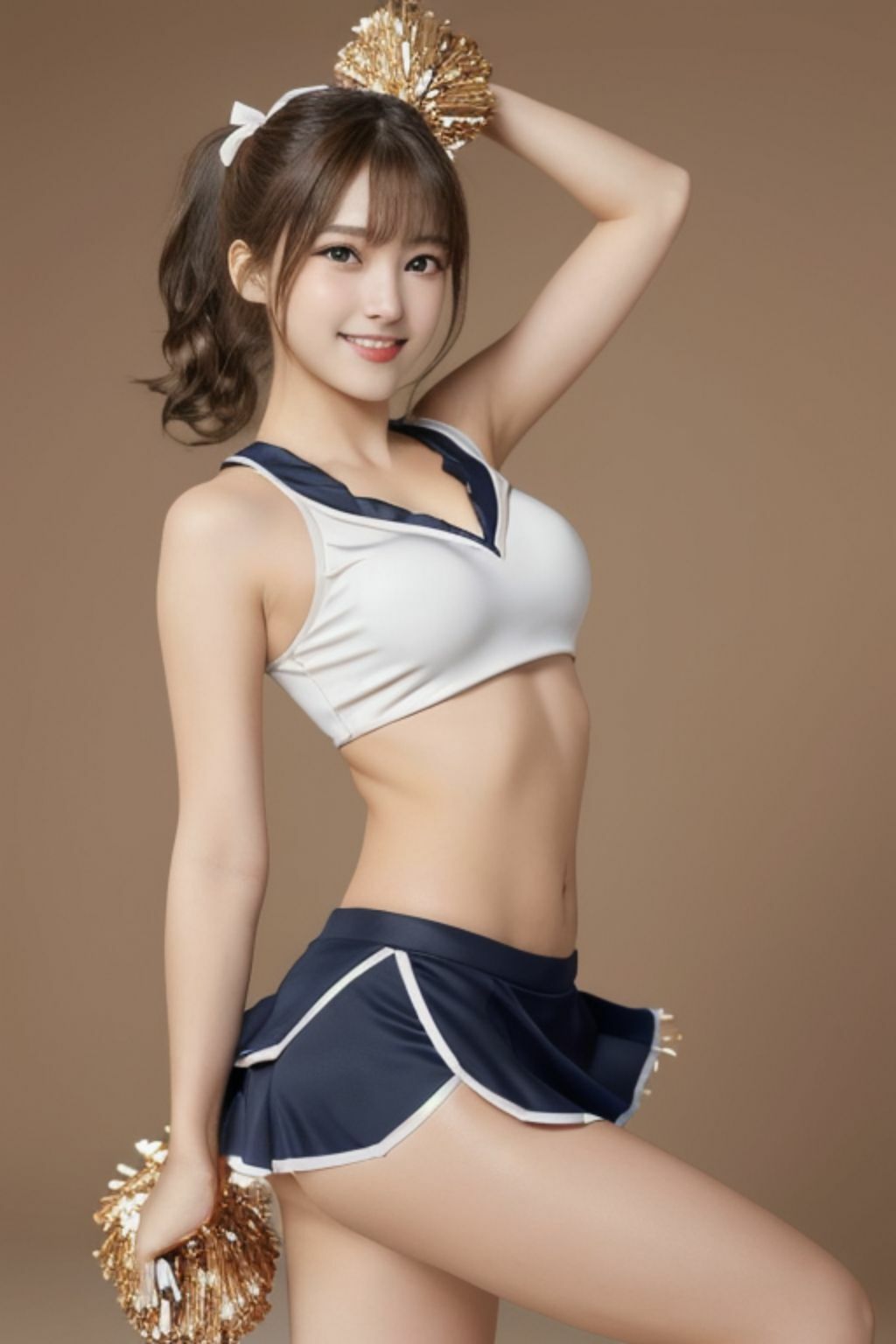 サンプル画像1:巨乳女子大生淫乱チア部！〜部活に体張ってます！(ai問答) [d_490025]