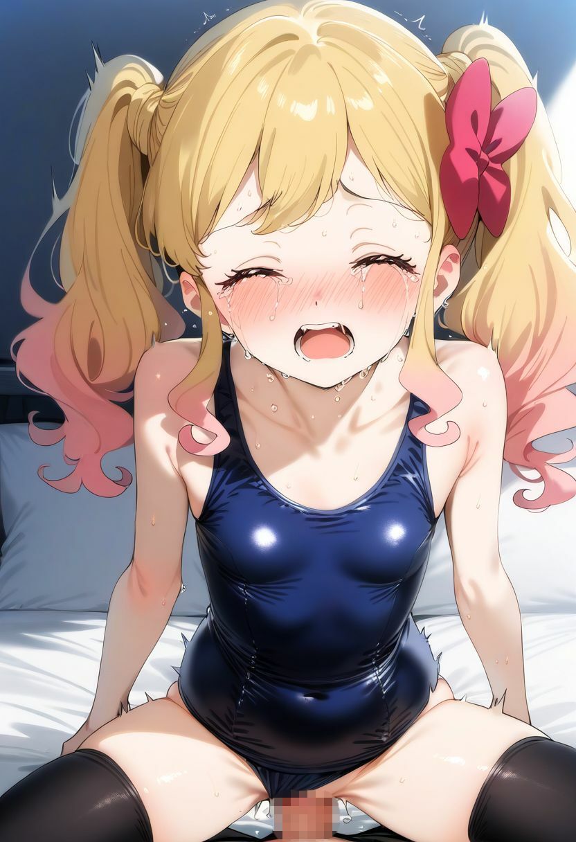 サンプル画像5:【200枚】虹野●めちゃんとイチャラブえっちイラスト集【スク水】(sharu2525) [d_490045]