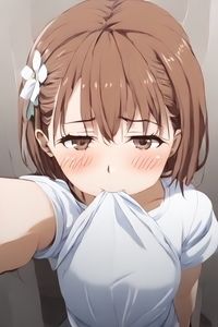 サンプル画像1:御坂◯琴変態自撮り【裏垢女子】(AIペンギン) [d_490062]