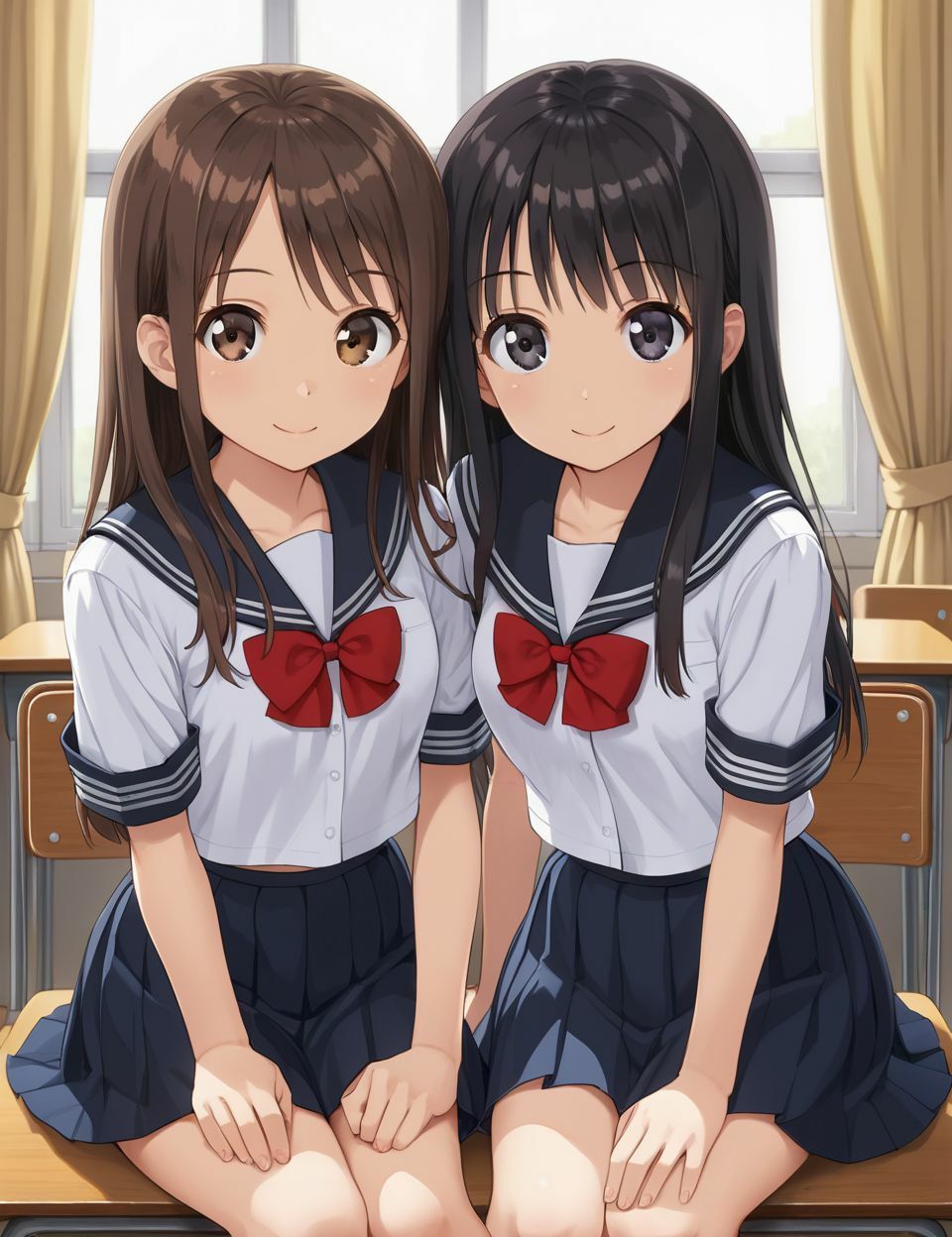 サンプル画像1:教え子ハーレム 女〇〇の担任になった僕は毎日ビッチな教え子に誘惑される、、(美女造) [d_490082]