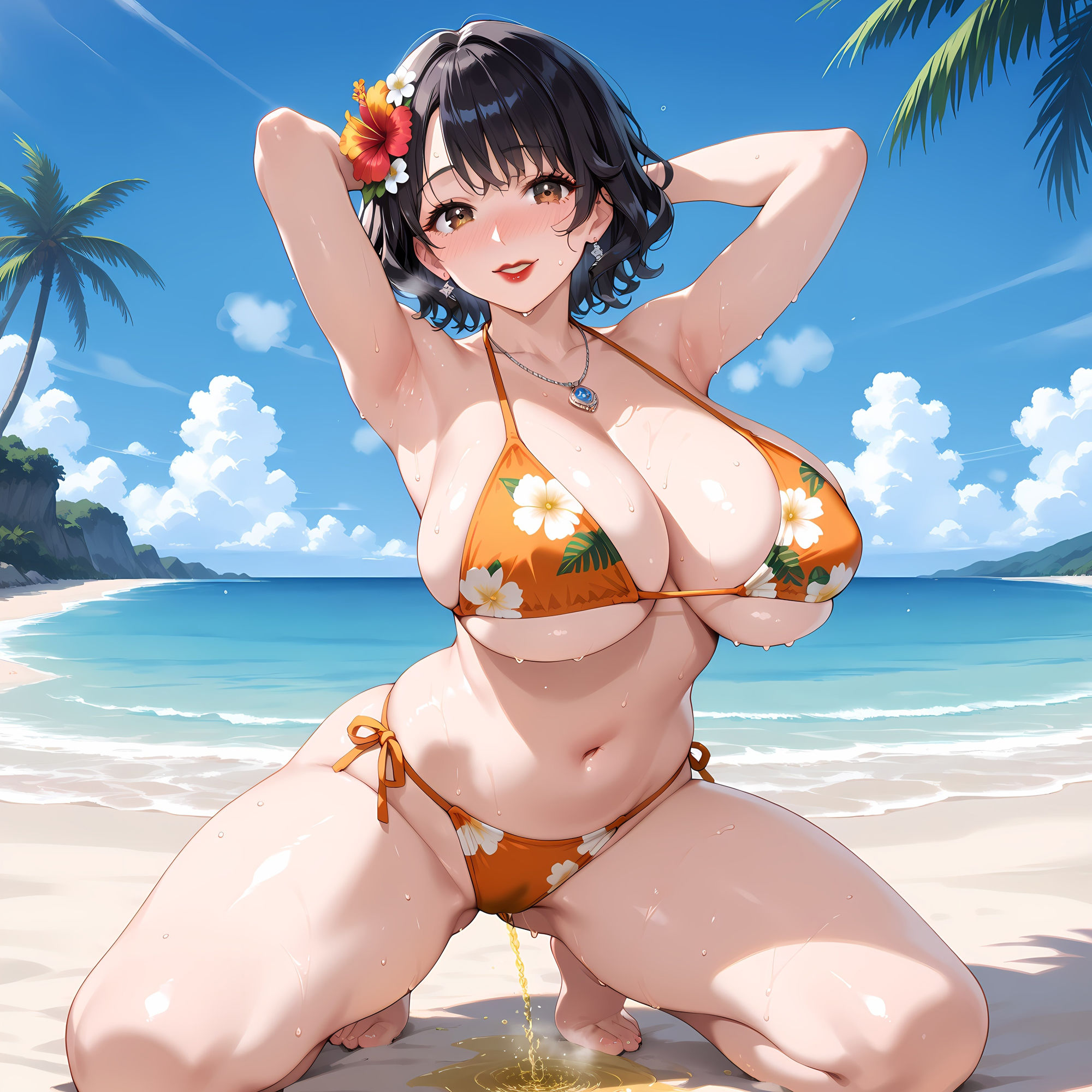 サンプル画像6:お母さんがおもらし見せてくれるCG集(妄想サチュレーション) [d_490122]