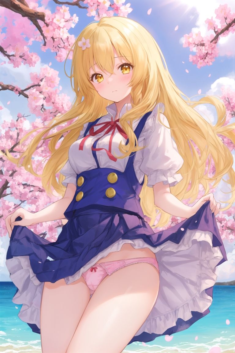 サンプル画像3:霊夢は魔理沙のパンチラ写真を撮りたいようです〜春の晴れた朝の海編〜(ゆるふわ研究所) [d_490150]