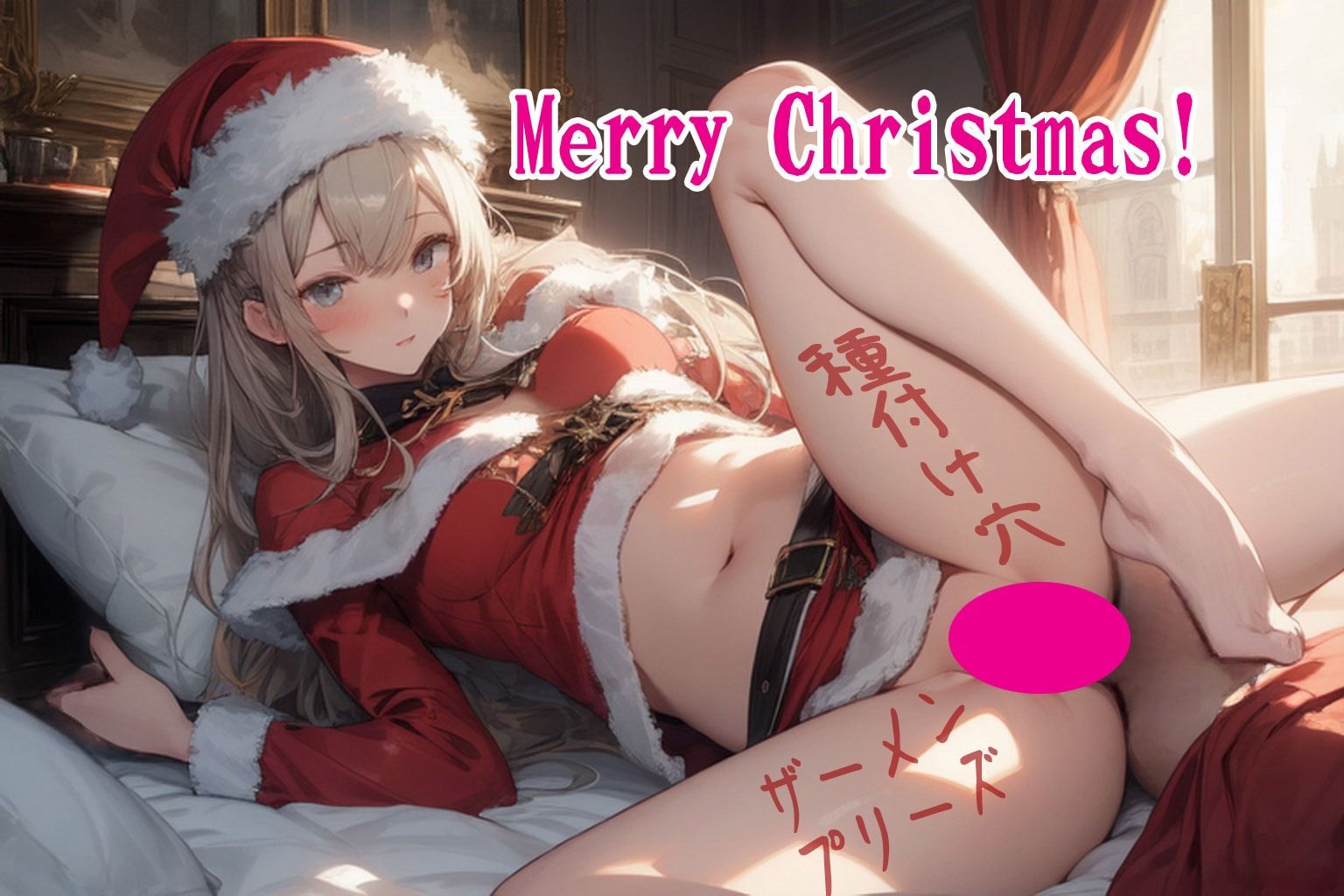 サンプル画像1:落書きクリスマスカード(闇妖精) [d_490166]