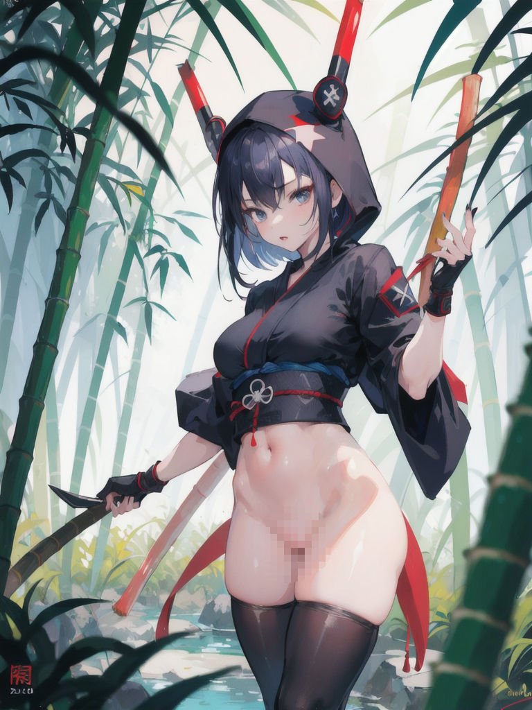 サンプル画像4:裸の忍者少女 ☆489枚 収録☆(束縛天使) [d_490224]