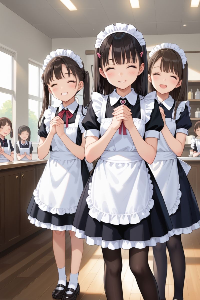 サンプル画像1:ロリメイドハーレム(いちごれもん) [d_490324]