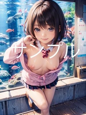 サンプル画像3:水族館にいこーよ！わたしの全て見てほしいな(AIT) [d_490438]