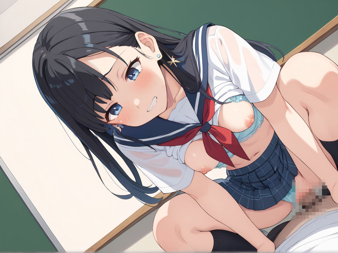 サンプル画像4:女子校生の処女をおじさん教師が無理やり奪った話(かわいいイチゴ) [d_490497]