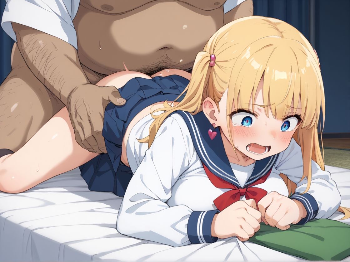 サンプル画像3:ギャル校生の処女を種付けおじさんが奪った話(かわいいイチゴ) [d_490519]