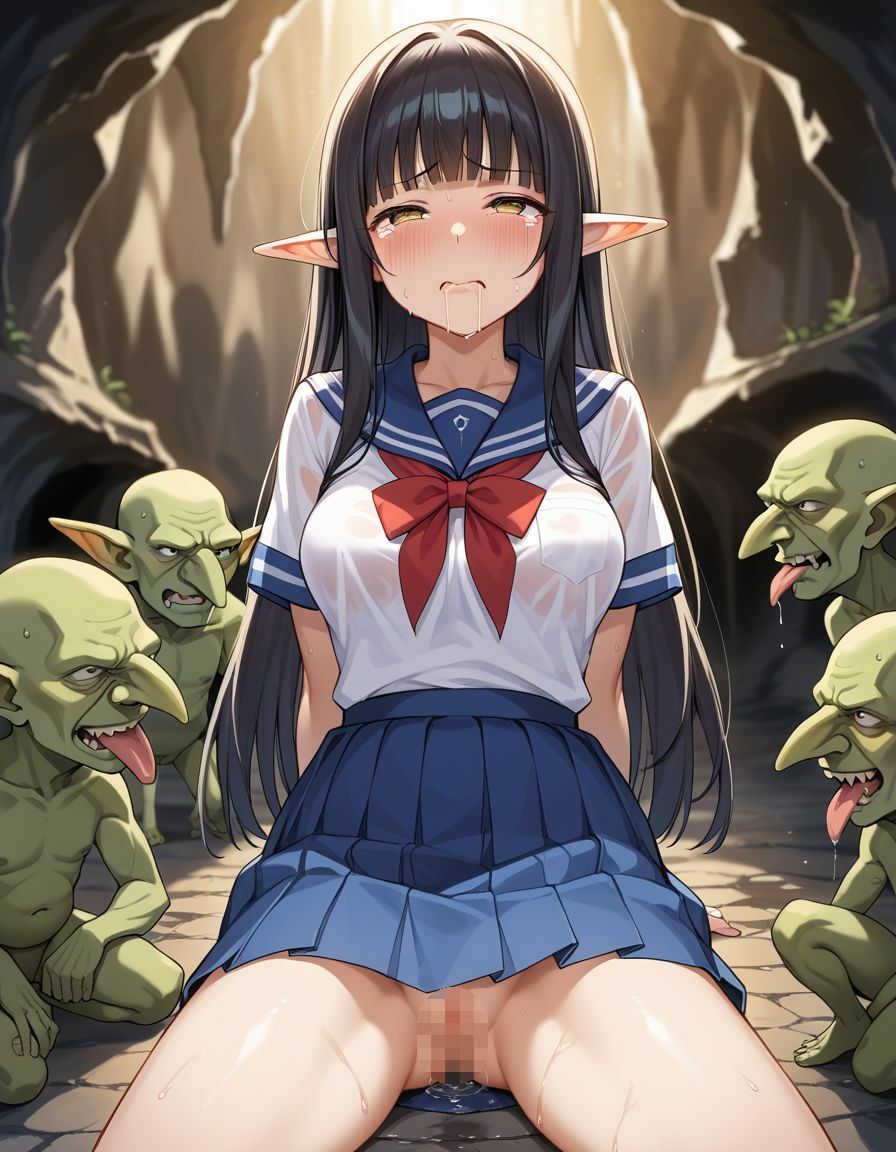 サンプル画像3:かけだし冒険者はゴブリン専用の孕み袋になる3(うつけ本舗) [d_490554]