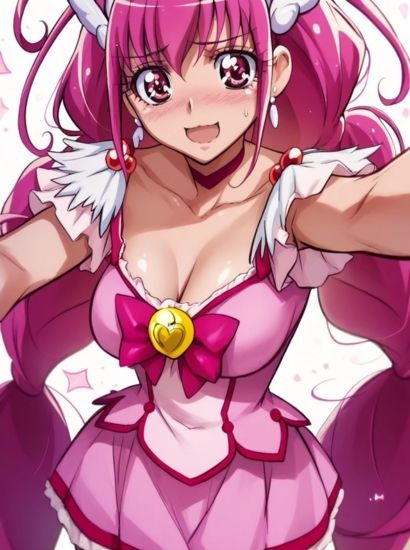 サンプル画像1:スマイルプリキュアのキュアハッピーから送られてきた自撮り写真(自撮りサークル  イカスミ工房) [d_490579]