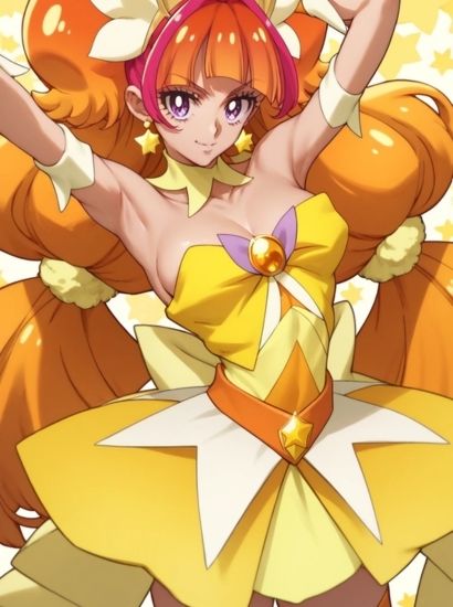 サンプル画像2:GO！プリンセスプリキュアのキュアトゥインクルから送られてきた自撮り写真(自撮りサークル  イカスミ工房) [d_490672]