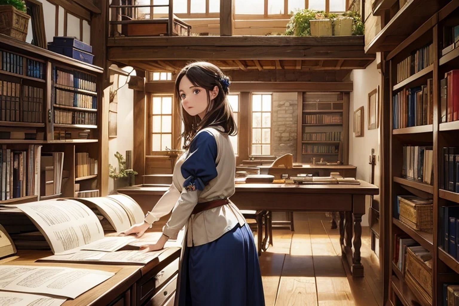 サンプル画像1:中世印刷工房  背景素材(豊川内角) [d_490777]