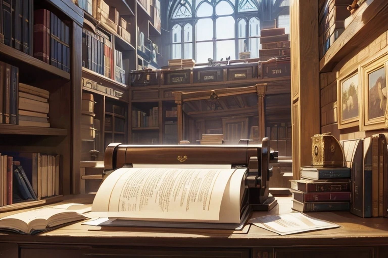 サンプル画像3:中世印刷工房  背景素材(豊川内角) [d_490777]