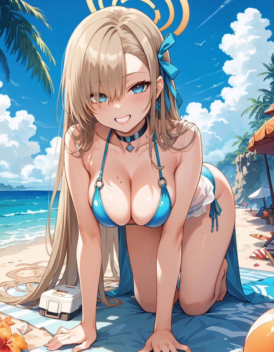 サンプル画像2:【ブルーアーカ〇ブ -Blue Arch○ve-】一之瀬ア〇ナの写真集 プレミアム(AGart_ISUKO) [d_490840]