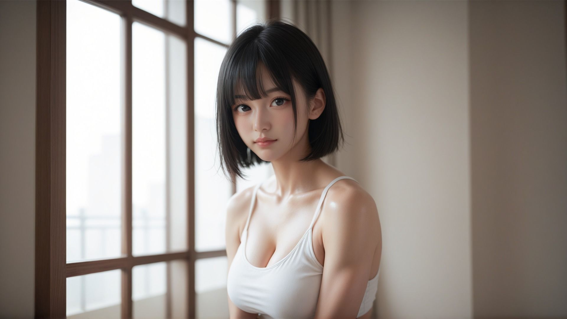 サンプル画像1:藤崎ゆい写真集「筋トレ女子は好きですか？」(巨乳大好き) [d_490855]