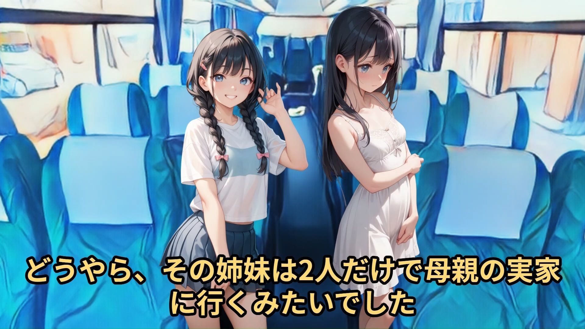 【少女痴●体験告白】夜行バスで隣の座席になった少女が寝ている間に半裸を写真撮影し、盗み見たスマホの個人情報から知り合いに画像をバラまくと脅して、好き放題に凌●した話（前編）