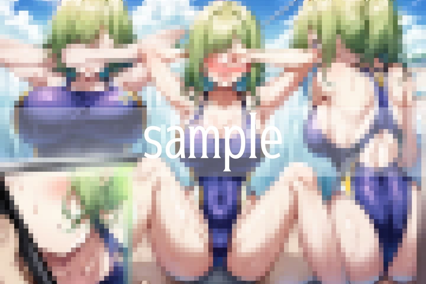 サンプル画像3:濡れる想い…Hな水着で誘惑しますね…(ぬっきたいむ) [d_490934]