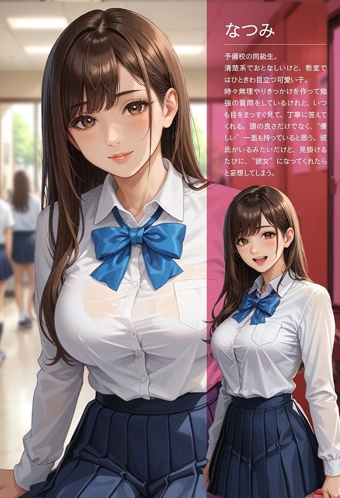 サンプル画像1:仮彼女〜奥手のボクが制服美女をモノにする話(AIB（美女ギャラリー）) [d_491119]