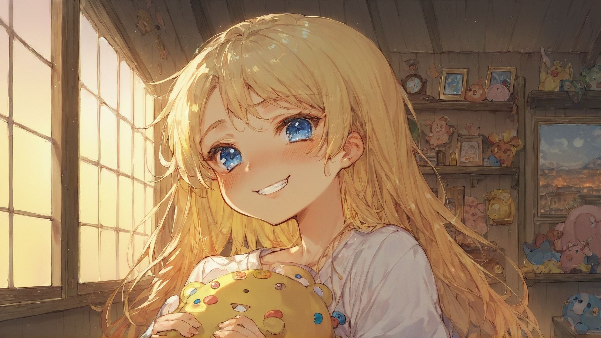 サンプル画像2:夕暮れアンニュイドール2(AIトリップ) [d_491132]