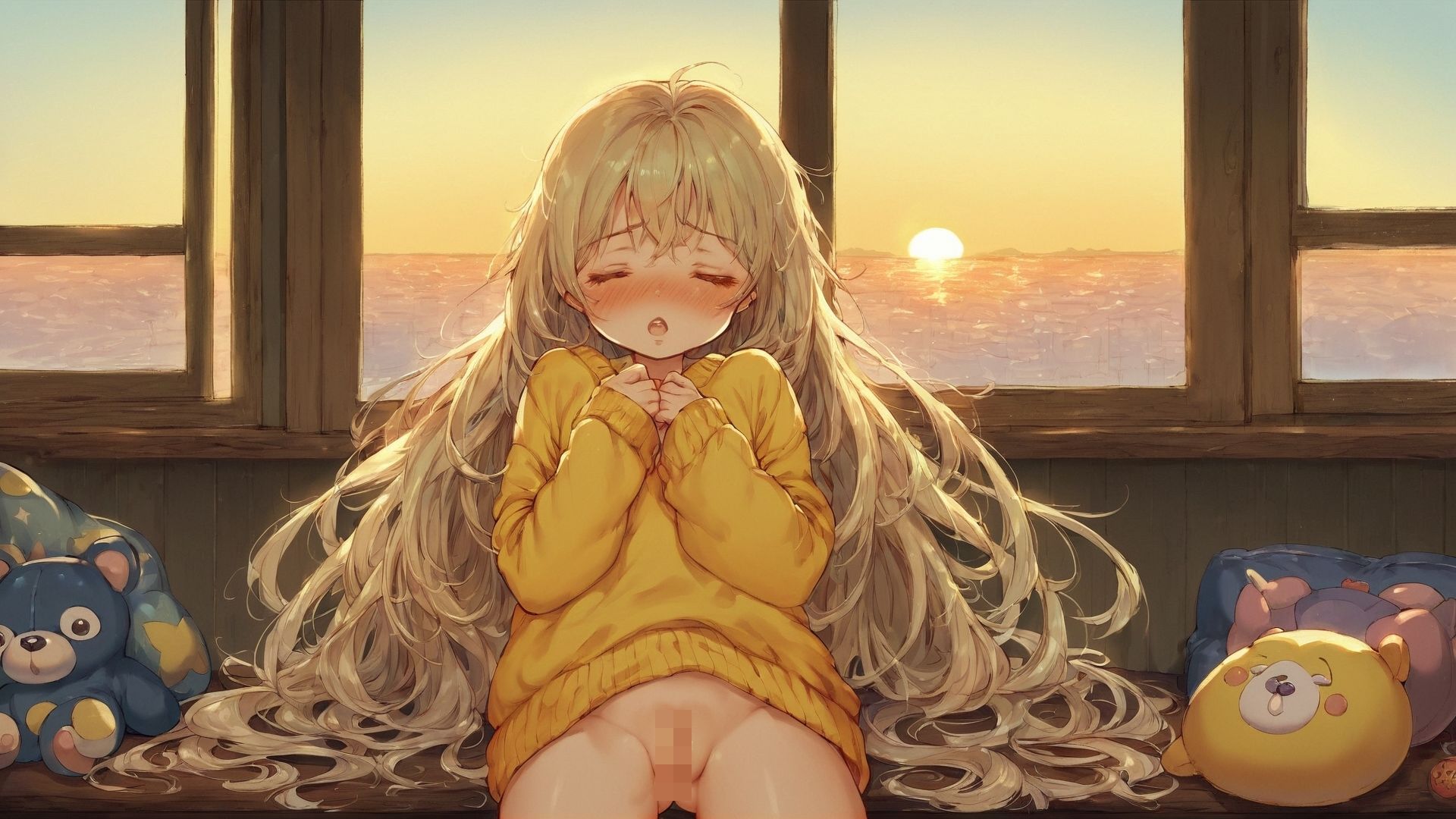 サンプル画像5:夕暮れアンニュイドール2(AIトリップ) [d_491132]