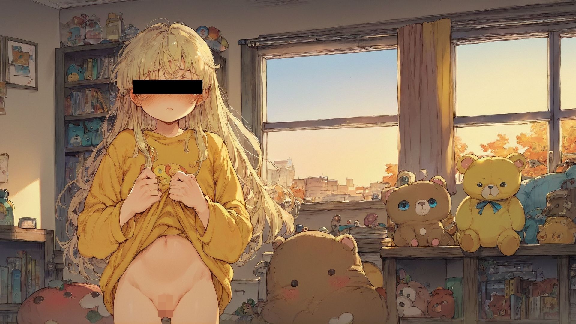 サンプル画像6:夕暮れアンニュイドール2(AIトリップ) [d_491132]