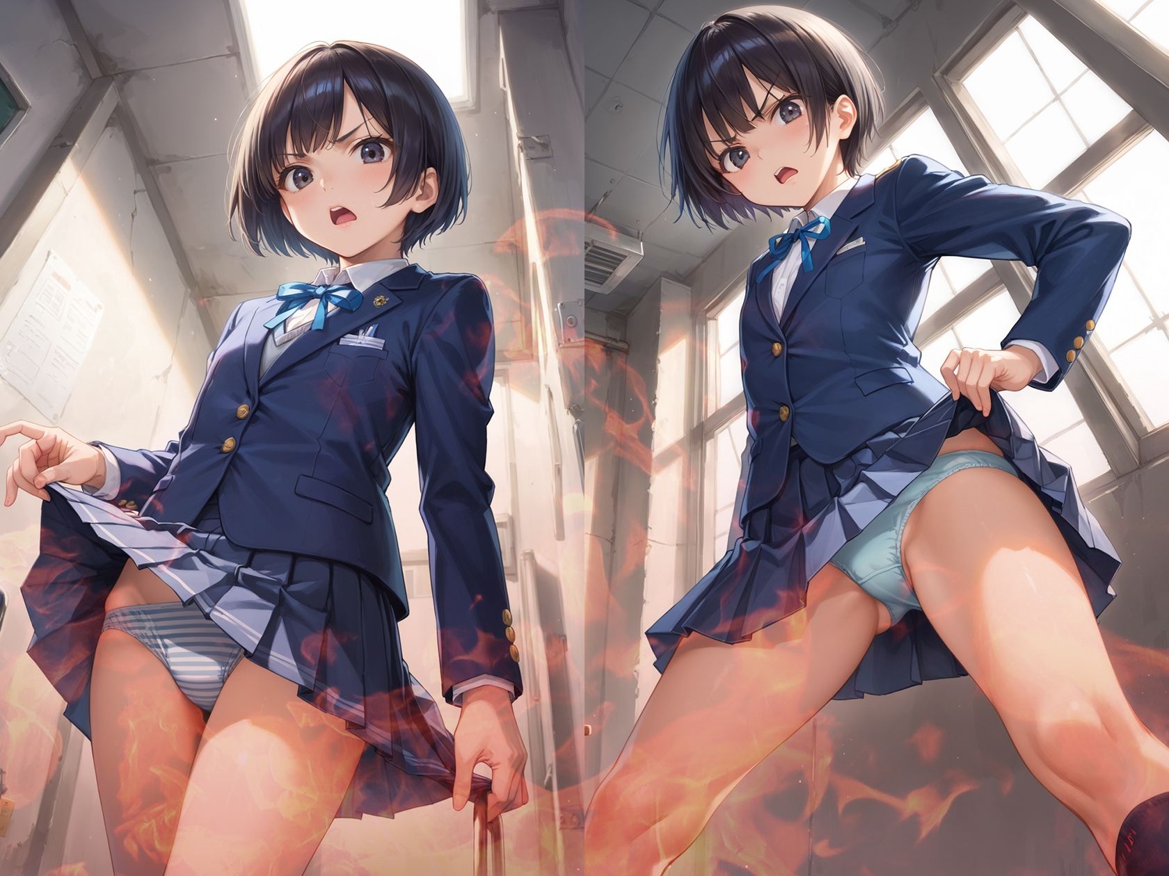 サンプル画像1:激おこ制服(フワガールズ) [d_491266]