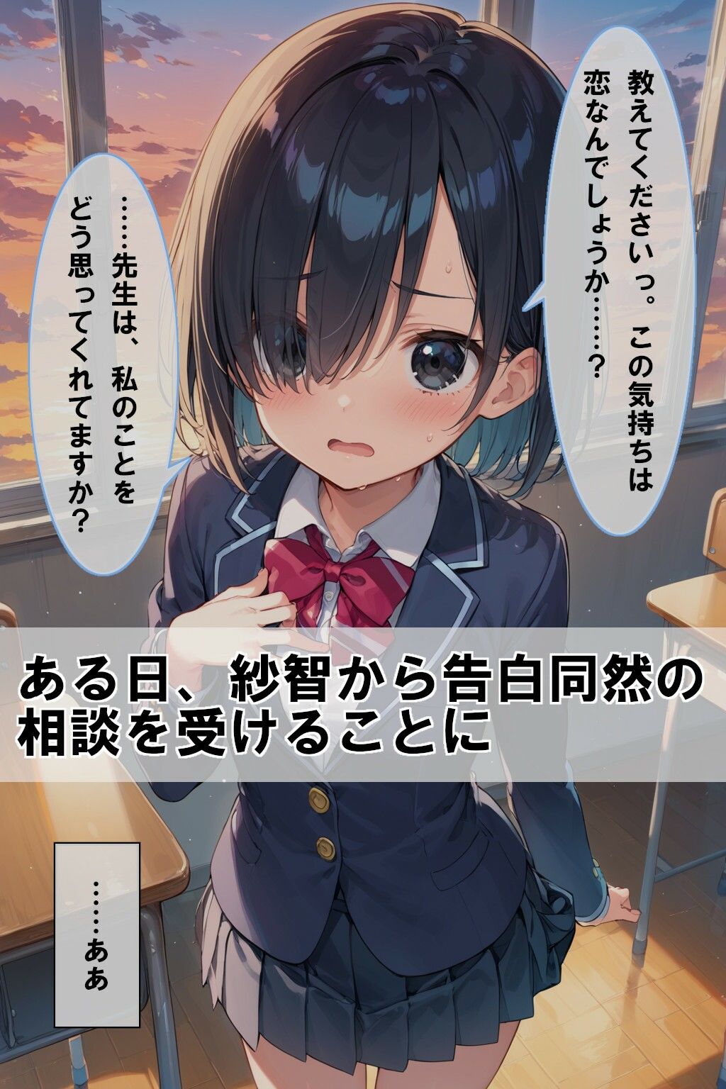 サンプル画像4:インキュバスの先生が生徒とエッチなお付き合いをする話(AIアトリエ MONO) [d_491295]