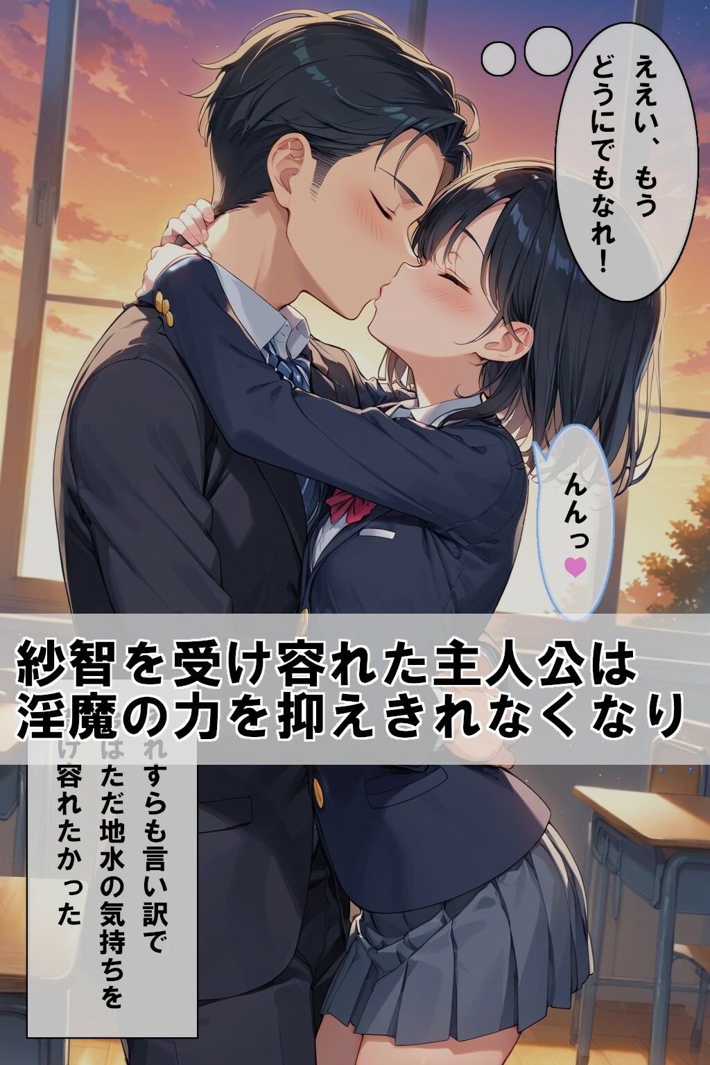 サンプル画像5:インキュバスの先生が生徒とエッチなお付き合いをする話(AIアトリエ MONO) [d_491295]