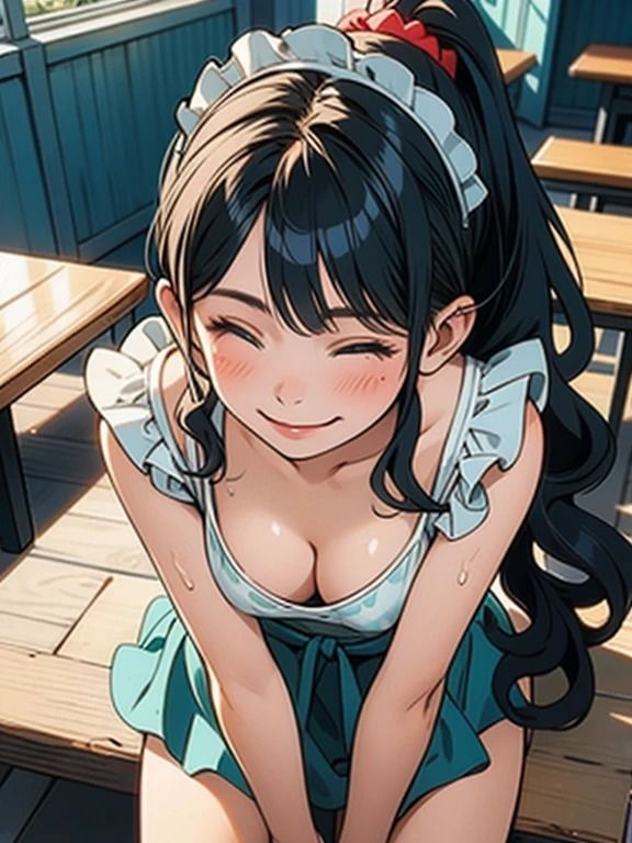 サンプル画像1:AI春画  裸エプロン(牛さんブックマーク) [d_491302]