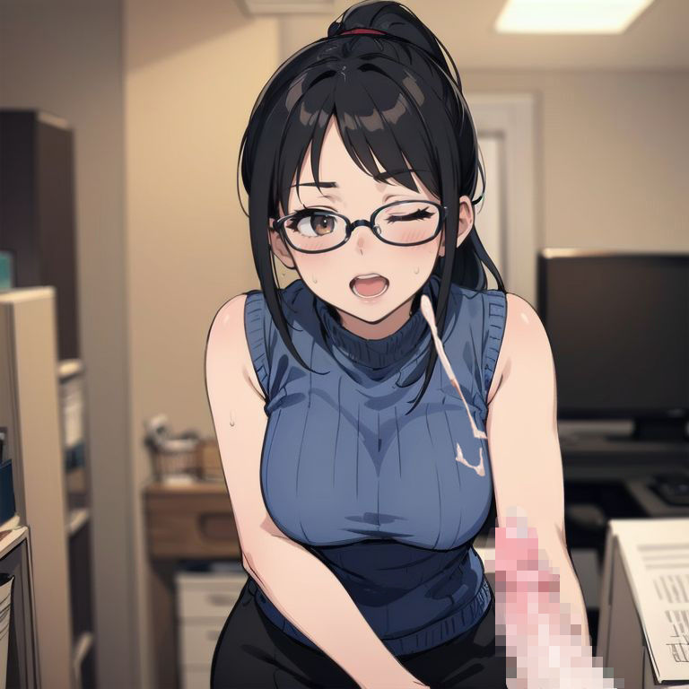 サンプル画像6:ニットぱい美女のエロ画像集(あぶ能丸) [d_491432]