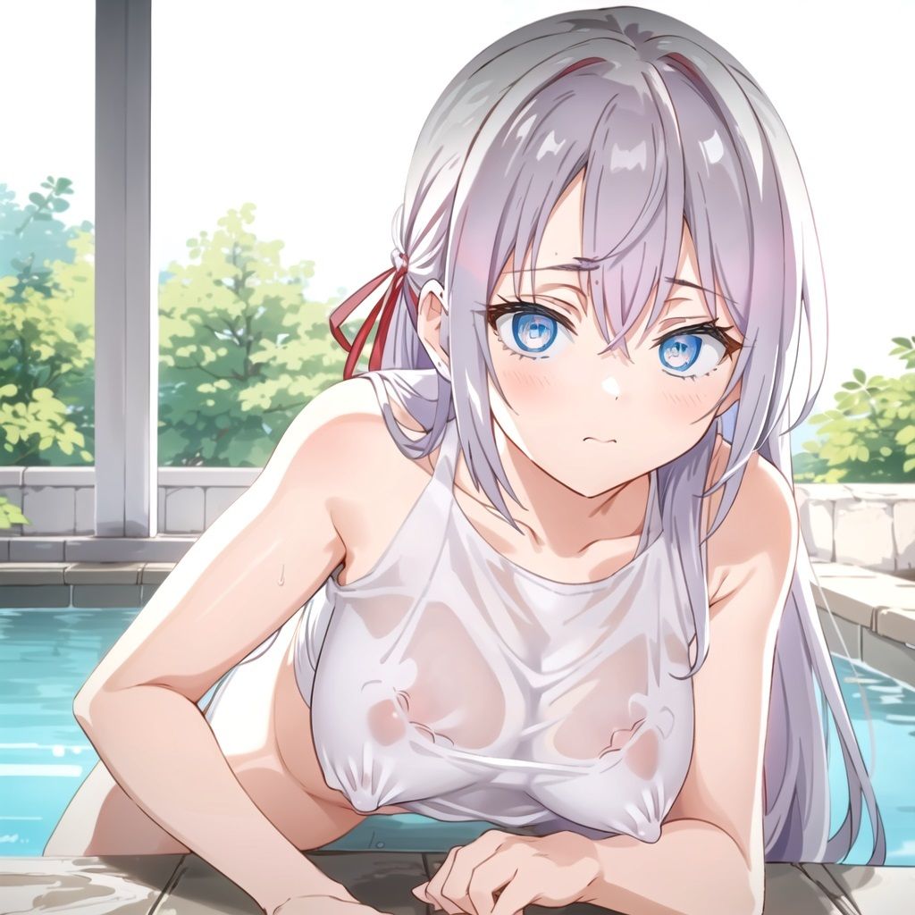 サンプル画像1:デレないロシア美少女と外出したら、俺がデレてしまった プール編(同藍) [d_491458]