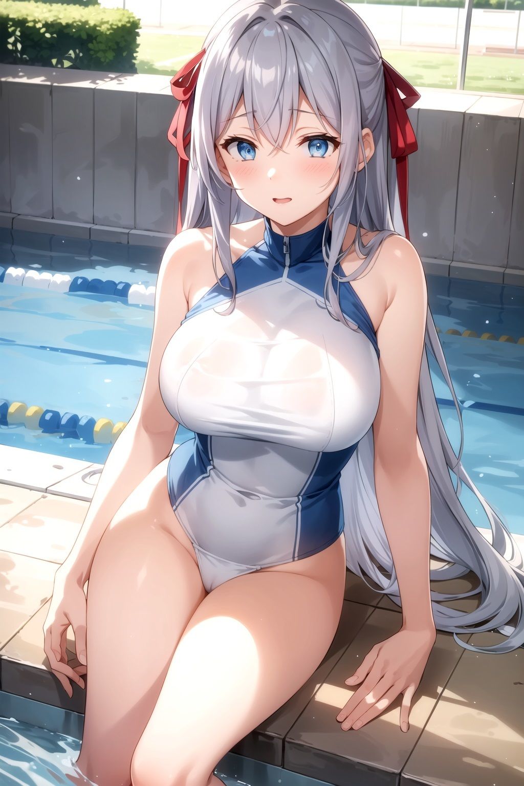 サンプル画像5:デレないロシア美少女と外出したら、俺がデレてしまった プール編(同藍) [d_491458]