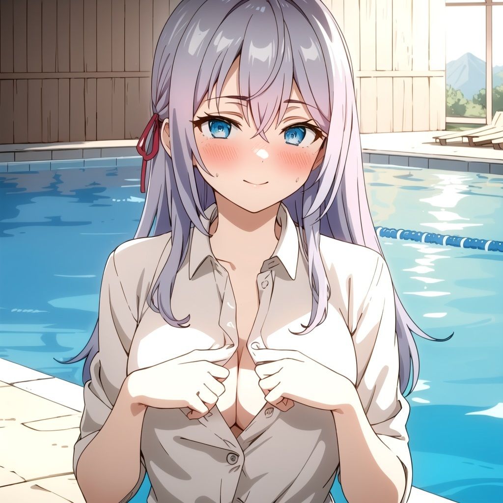 サンプル画像6:デレないロシア美少女と外出したら、俺がデレてしまった プール編(同藍) [d_491458]